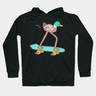 skateboard duck Hoodie